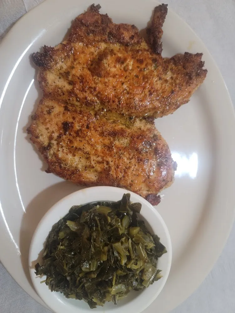 Marinated Chicken Breast with Collards